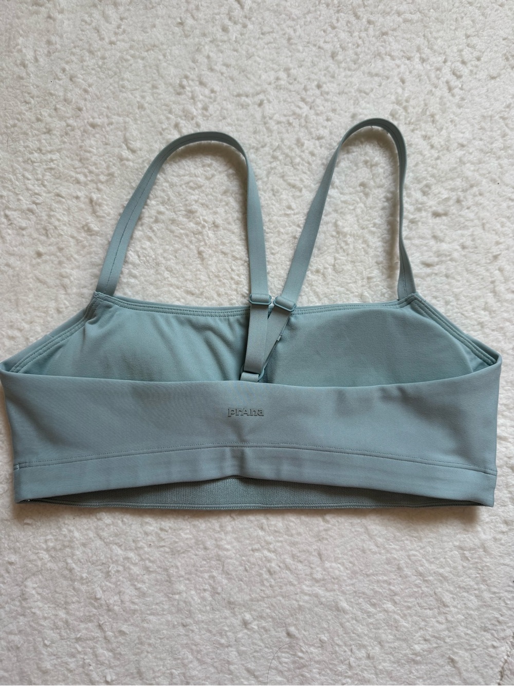 prAna Everyday Bralette Sports Bra Sage Green Strappy Back Medium - Picture 2 of 5